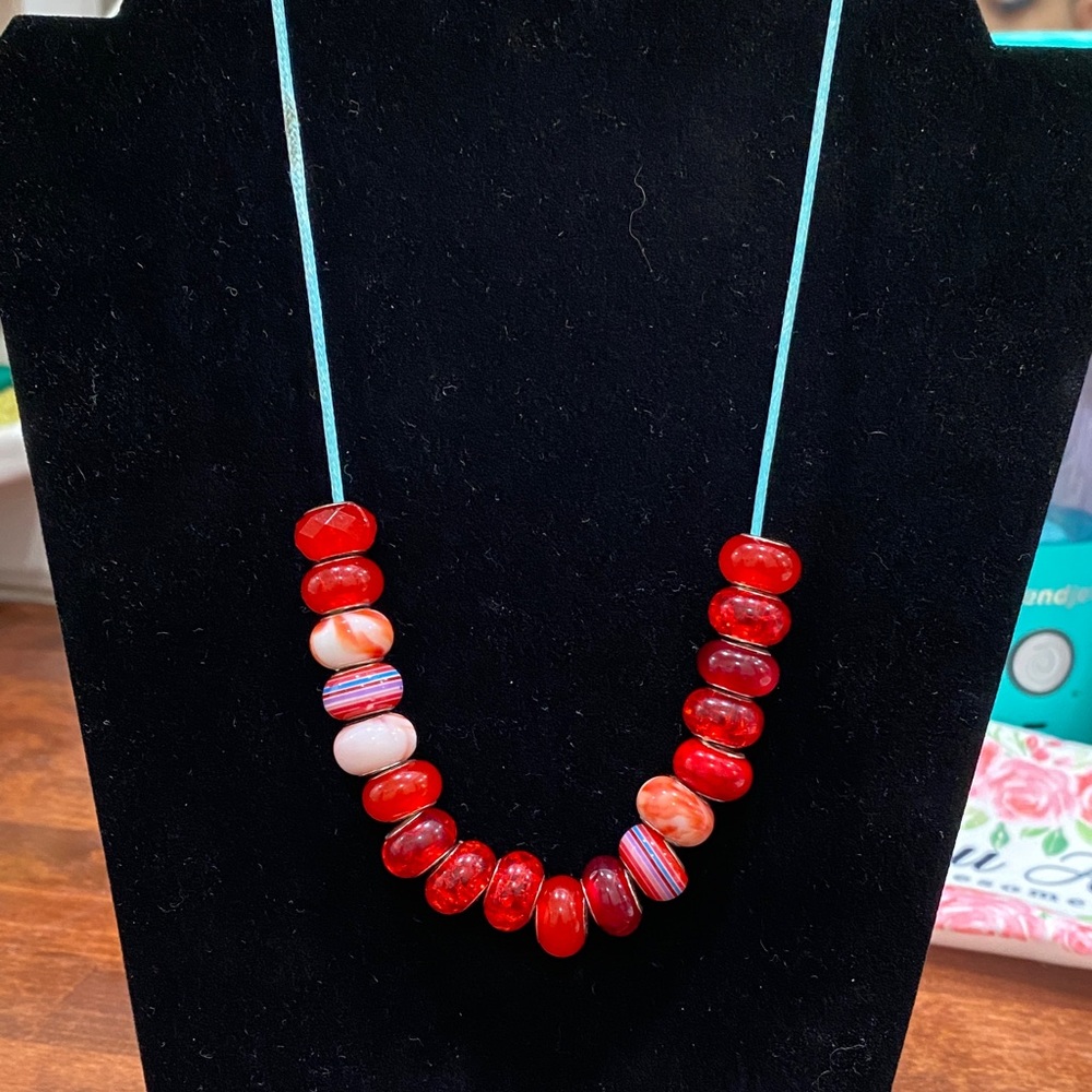 Red Beaded Necklace
